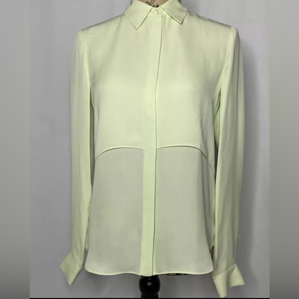 Theory Silk Georgette Blouse Size P